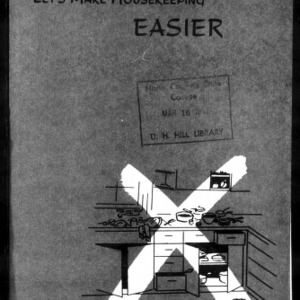 Miscellaneous Pamphlet No. 143: Let's Make Houskeeping Easier