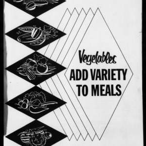 Miscellaneous Pamphlet No. 159: Vegetables Add Variety to Meals