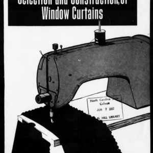 Miscellaneous Pamphlet No. 165: Selection and Construction of Window Curtains