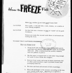 Miscellaneous Pamphlet No. 208: How to Freeze Fish