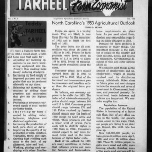 Tarheel Farm Economist, October 1952
