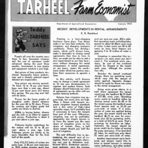 Tarheel Farm Economist, January 1953