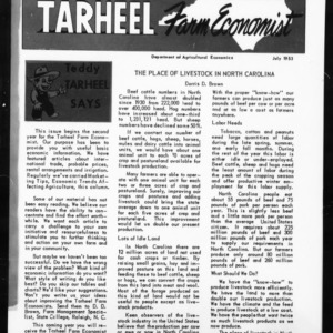 Tarheel Farm Economist, July 1953