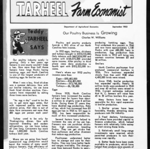 Tarheel Farm Economist, September 1953