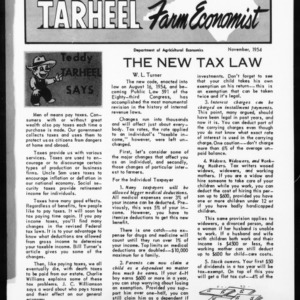 Tarheel Farm Economist, November 1954