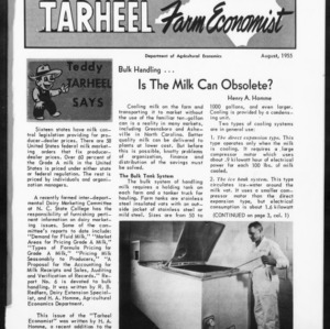 Tarheel Farm Economist, August 1955