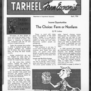 Tarheel Farm Economist, April 1956