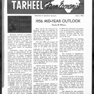 Tarheel Farm Economist, July 1956
