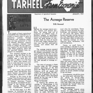 Tarheel Farm Economist, January 1957