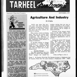 Tarheel Farm Economist, September 1957