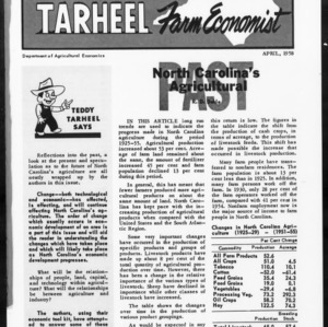 Tarheel Farm Economist, April 1958