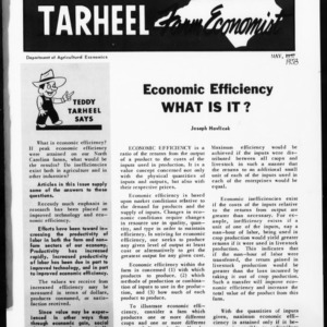 Tarheel Farm Economist, May 1958