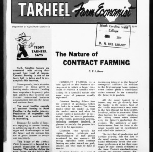 Tarheel Farm Economist, June 1958
