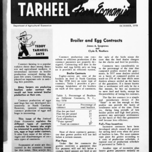 Tarheel Farm Economist, October 1958