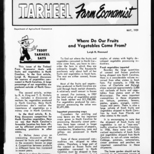 Tarheel Farm Economist, May 1959