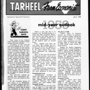 Tarheel Farm Economist, July 1959