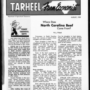 Tarheel Farm Economist, August 1959