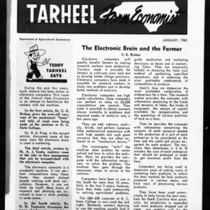 Tarheel Farm Economist, January 1960