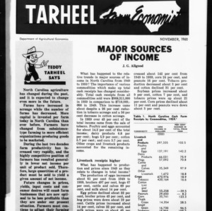 Tarheel Farm Economist, November 1960