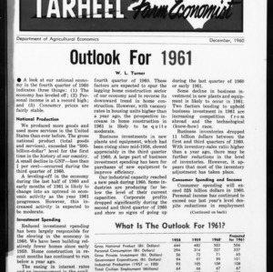 Tarheel Farm Economist, December 1960
