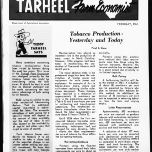 Tarheel Farm Economist, February 1961