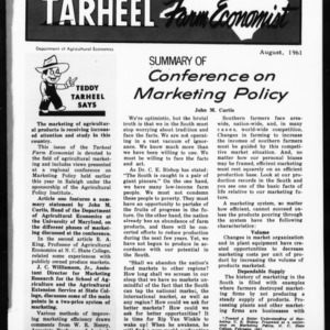 Tarheel Farm Economist, August 1961