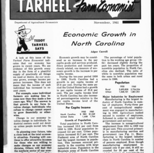 Tarheel Farm Economist, November 1961