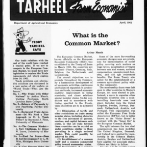Tarheel Farm Economist, April 1962