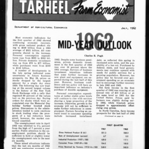 Tarheel Farm Economist, July 1962