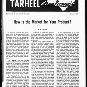 Tarheel Farm Economist, October 1962