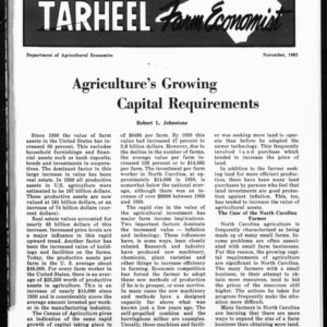 Tarheel Farm Economist, November 1962