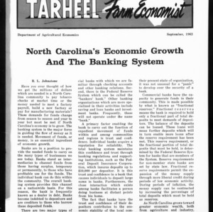 Tarheel Farm Economist, September 1963