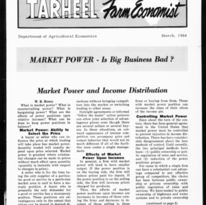 Tarheel Farm Economist, March 1964