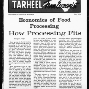 Tarheel Farm Economist, July 1964