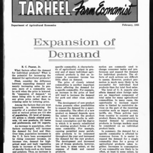 Tarheel Farm Economist, February 1965