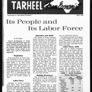 Tarheel Farm Economist, April 1965