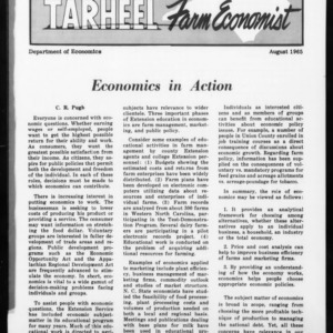 Tarheel Farm Economist, August 1965