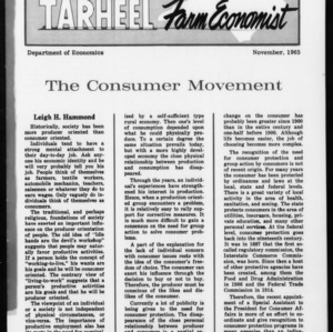 Tarheel Farm Economist, November 1965
