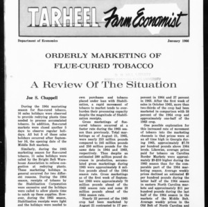 Tarheel Farm Economist, January 1966
