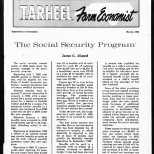 Tarheel Farm Economist, March 1966
