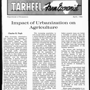 Tarheel Farm Economist, April 1966