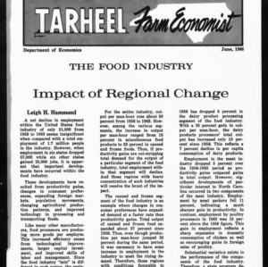Tarheel Farm Economist, June 1966