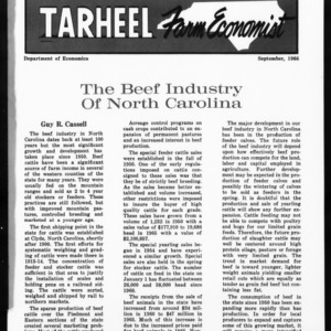 Tarheel Farm Economist, September 1966