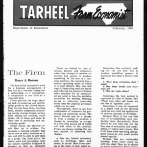 Tarheel Farm Economist, February 1967