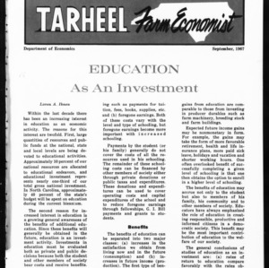 Tarheel Farm Economist, September 1967