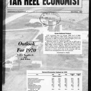 Tar Heel Economist, December 1969