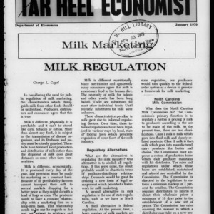 Tar Heel Economist, January 1970