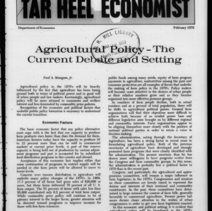 Tar Heel Economist, February 1970