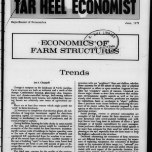 Tar Heel Economist, June 1971