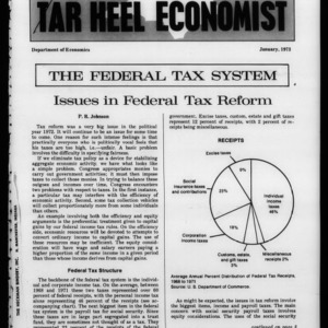 Tar Heel Economist, January 1973
